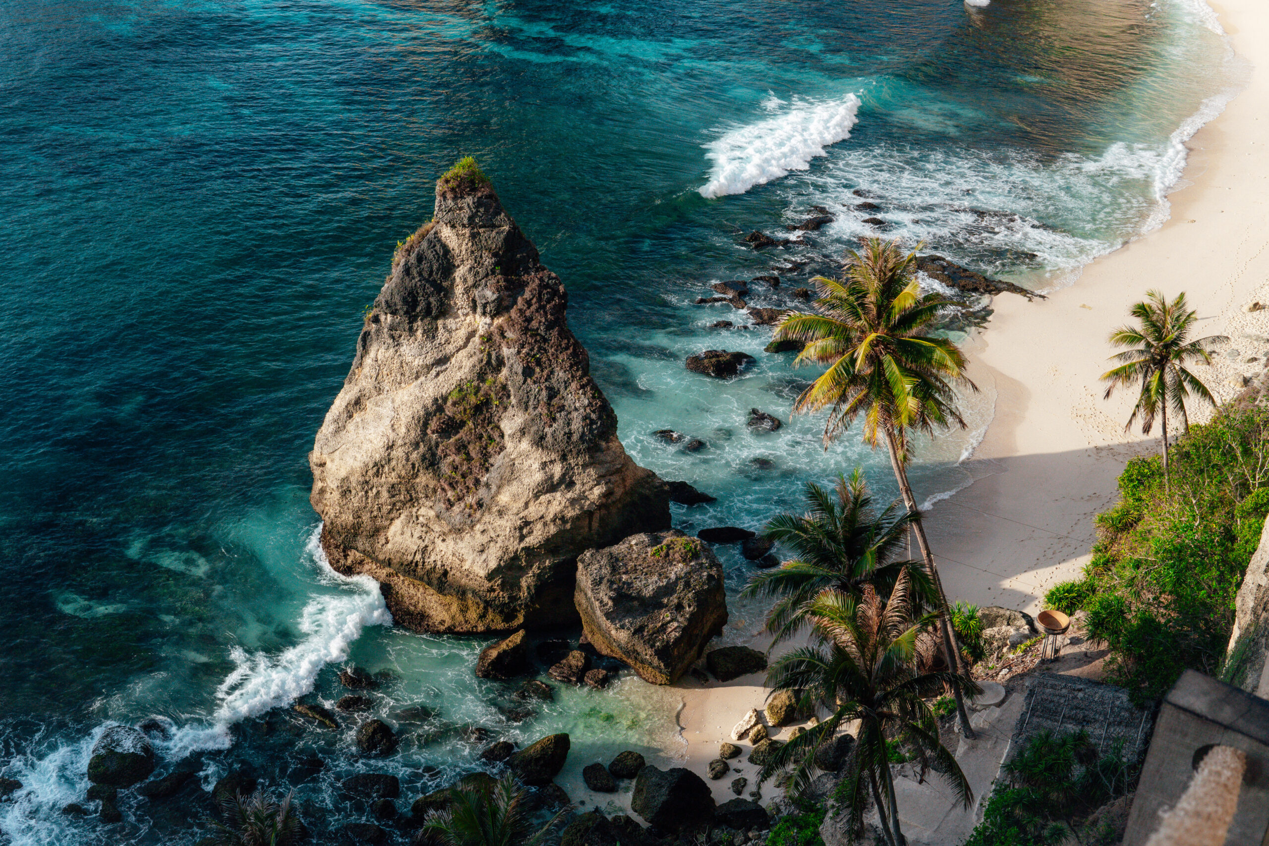 Beautiful Diamond Beach in Penida Island, Bali, Indonesia