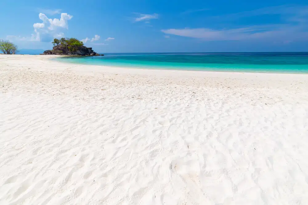 white sand beach